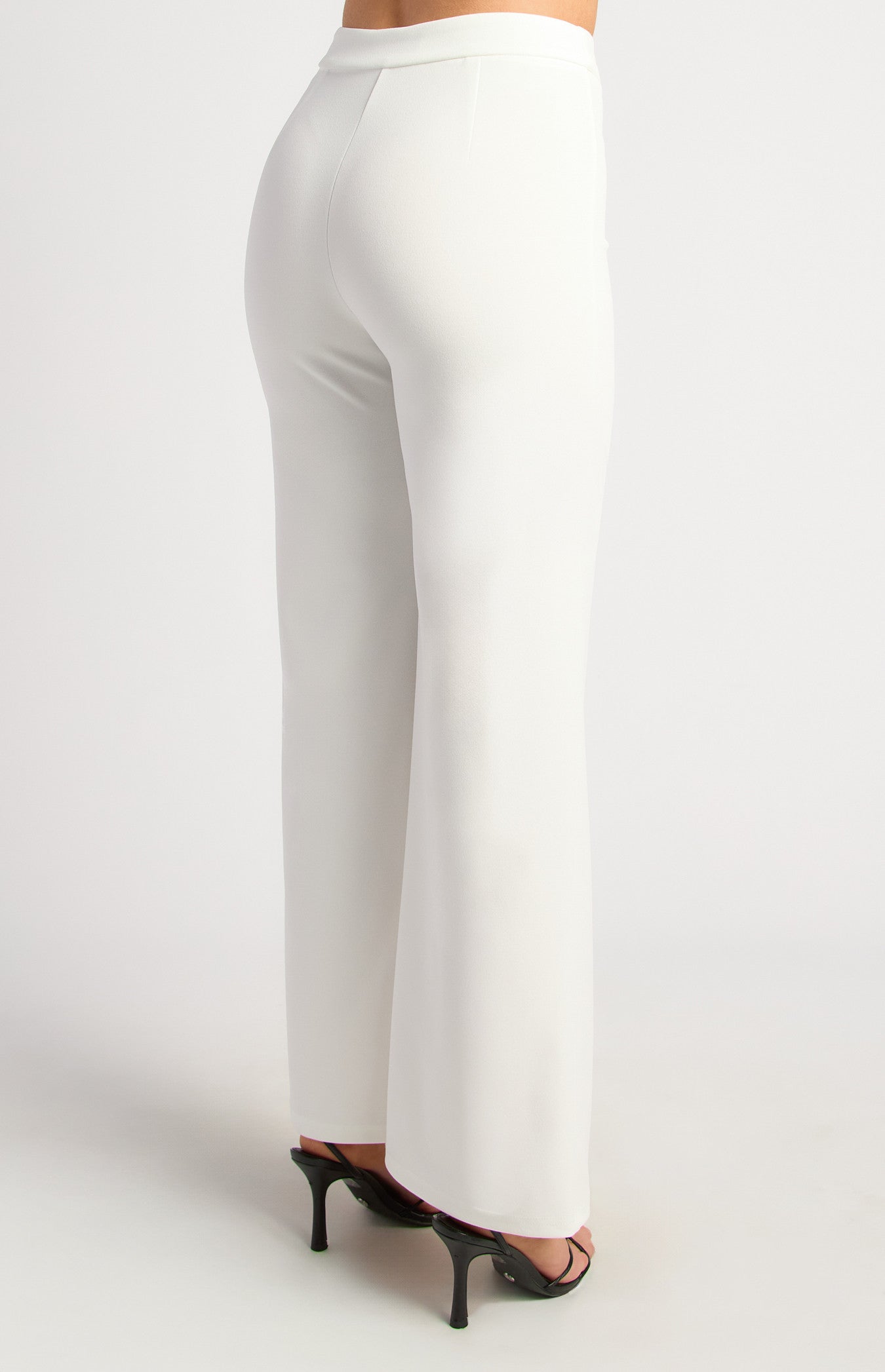 Winnie Stretch Jersey High Waisted Pant White