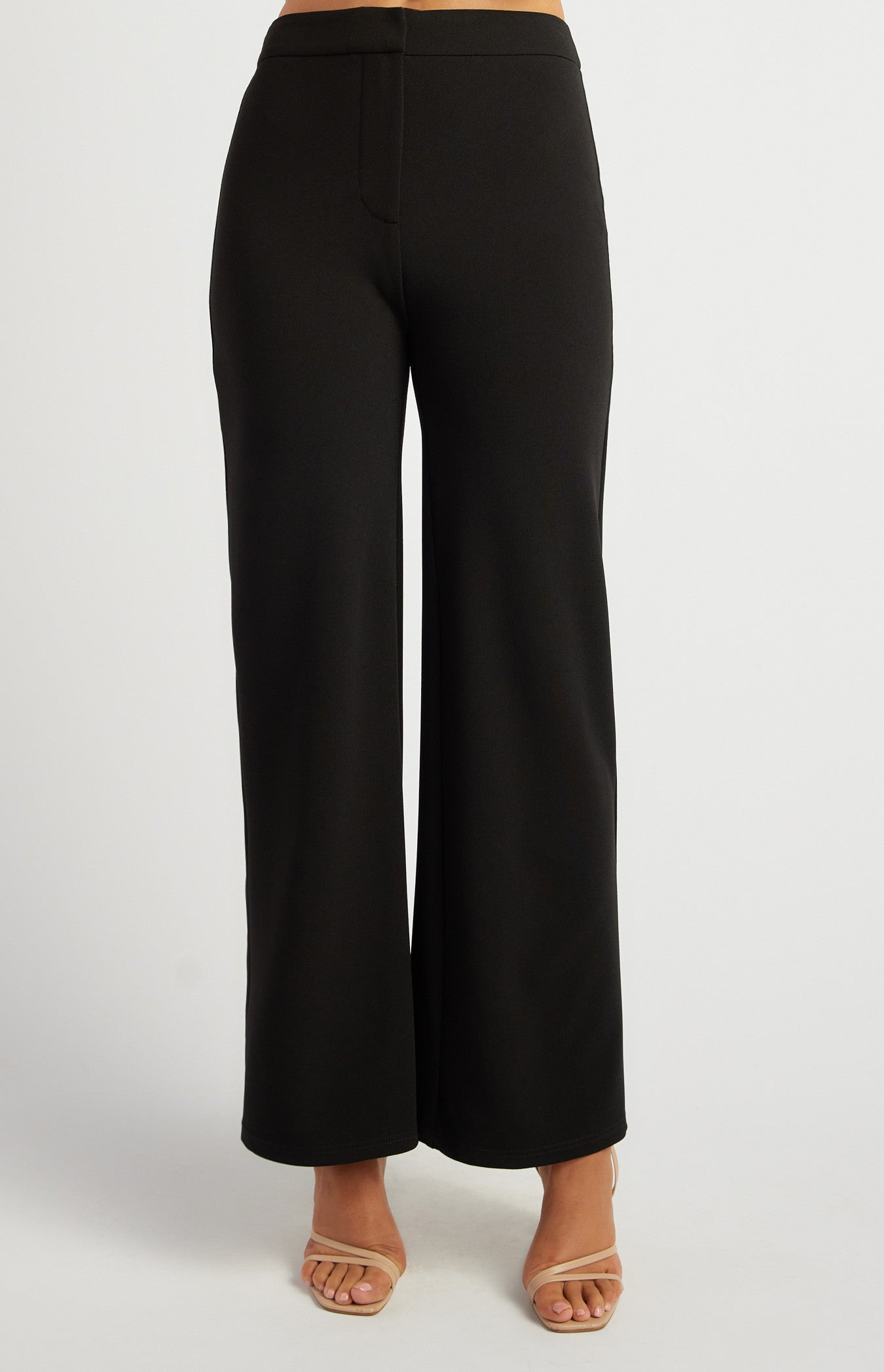 Winnie Stretch Jersey High Waisted Pant Black