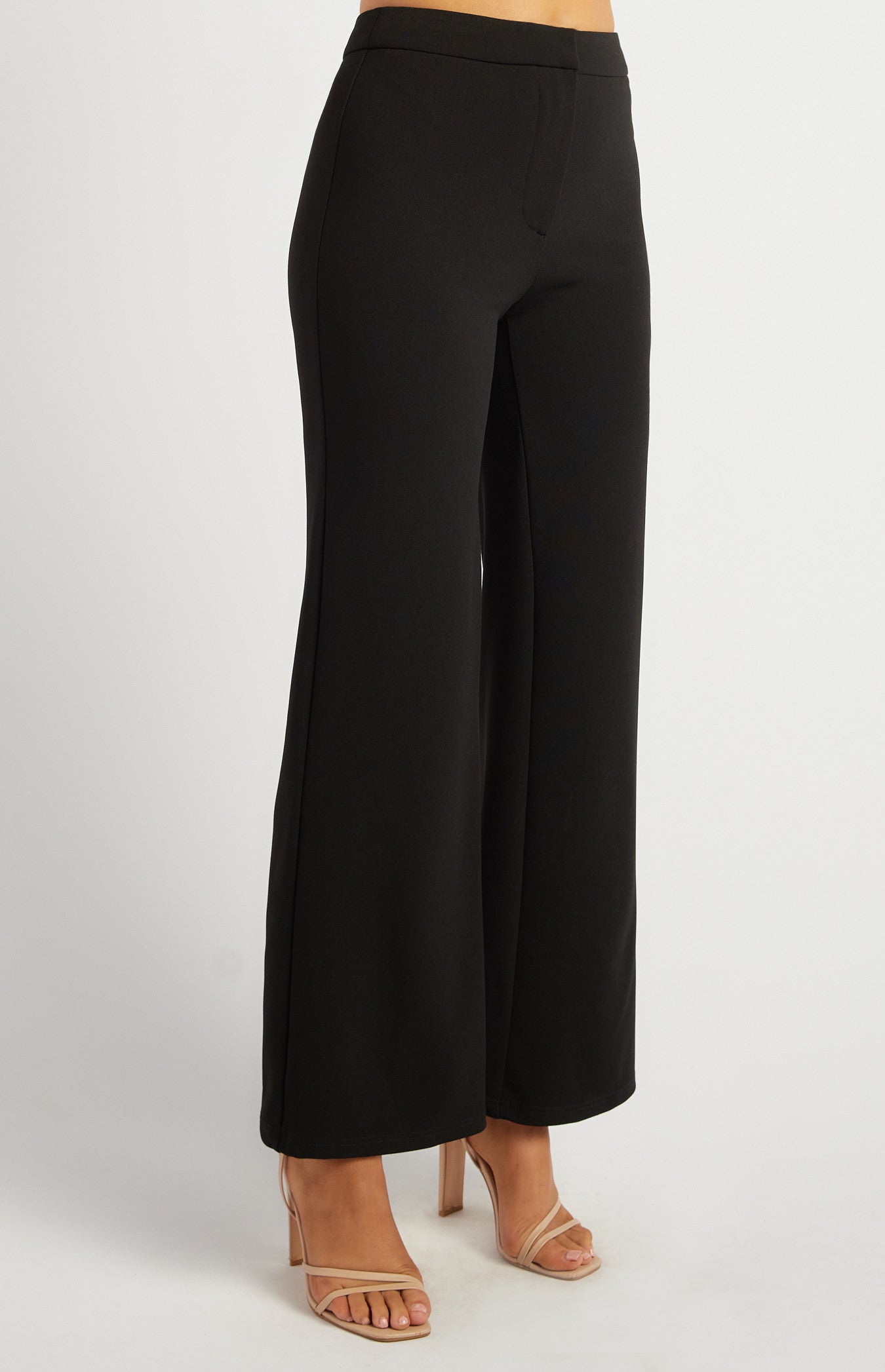 Winnie Stretch Jersey High Waisted Pant Black