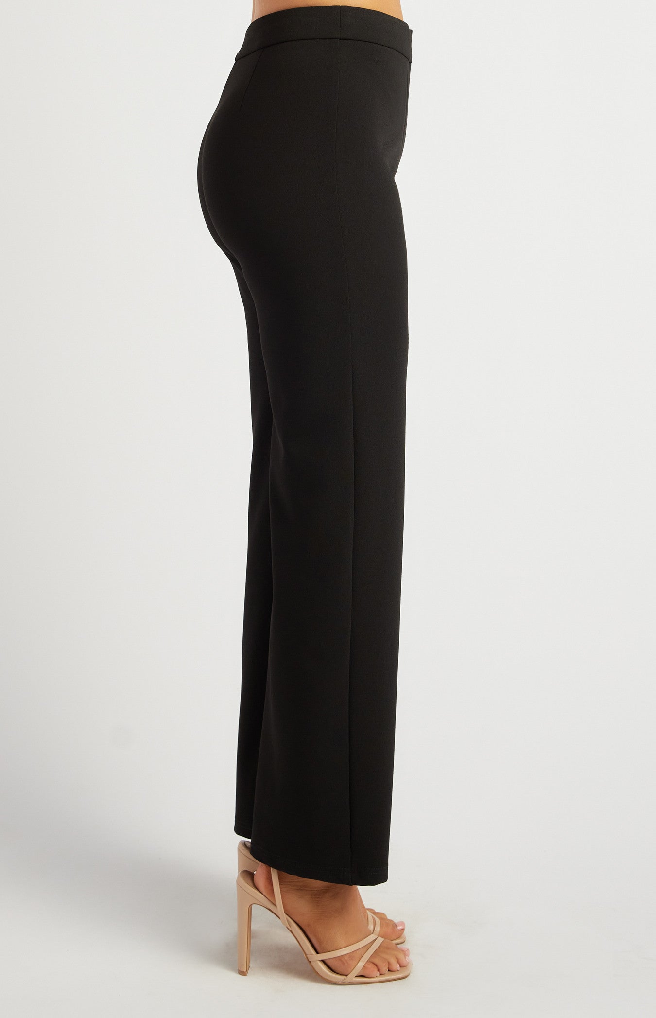 Winnie Stretch Jersey High Waisted Pant Black