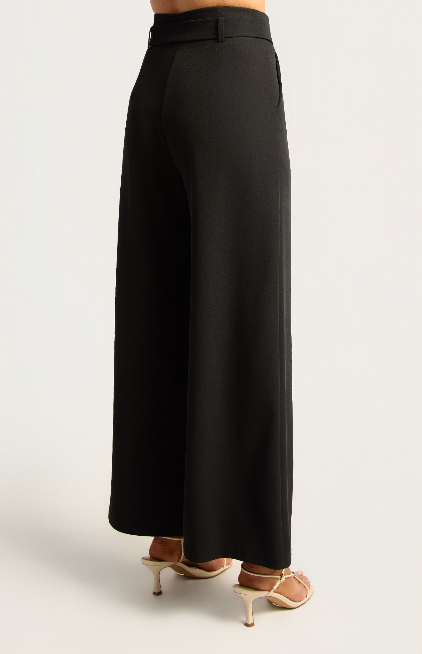 Pia Wide Leg Pants Black