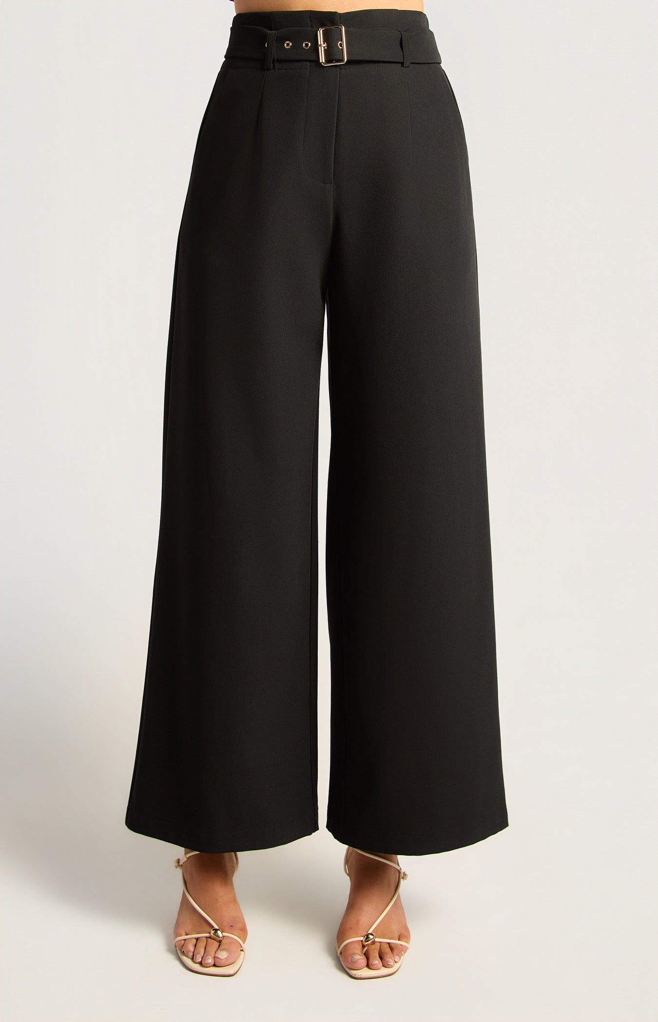 Pia Wide Leg Pants Black