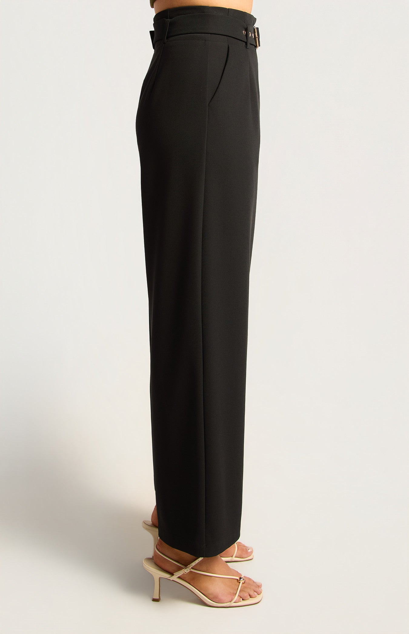 Pia Wide Leg Pants Black