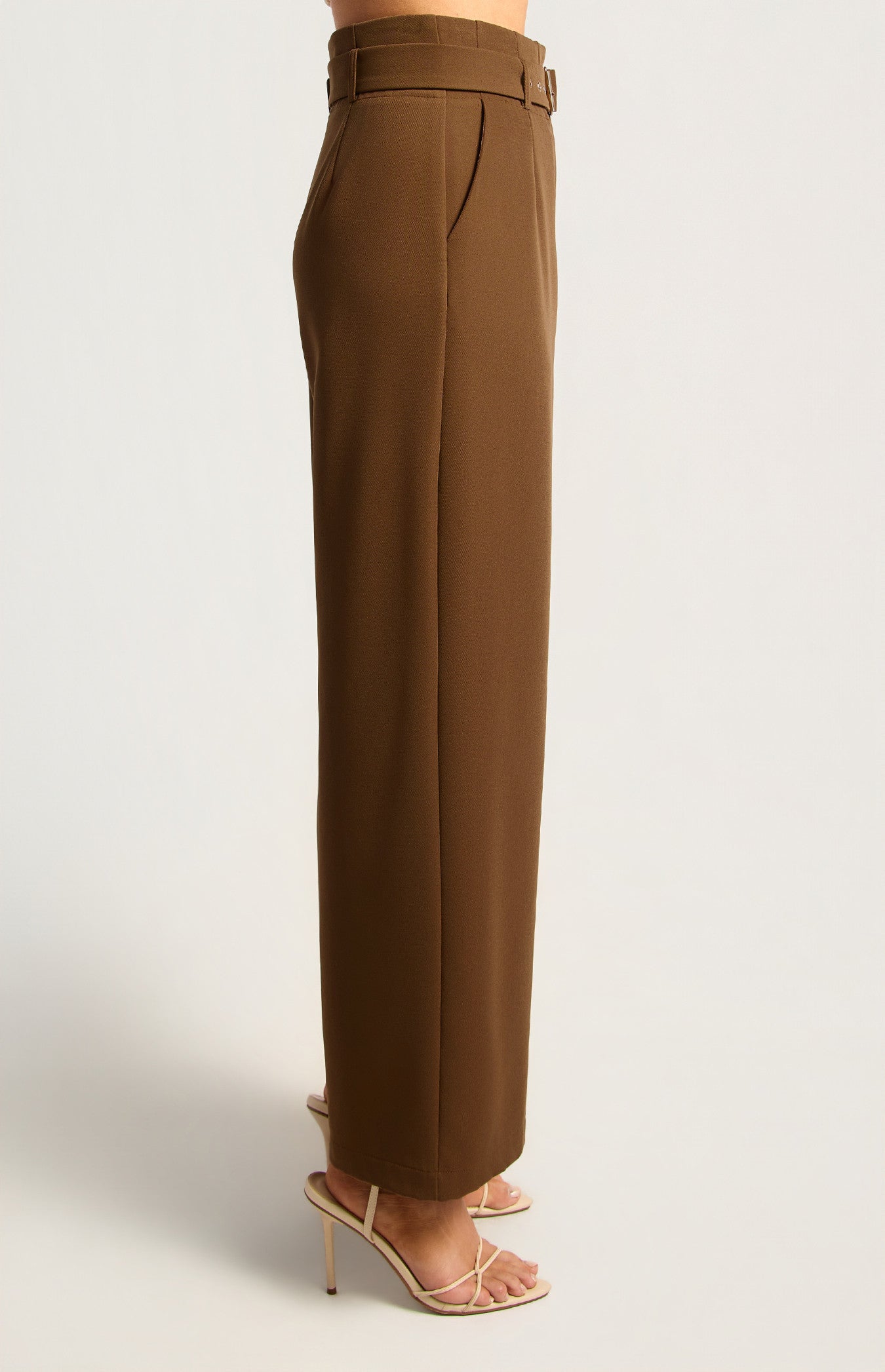 Pia Wide Leg Pants Chocolate